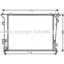 Радиатор охлаждения двигателя AVA QUALITY COOLING 8FPMQA KA2122 2023581 7 BYUZQ