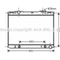 Радиатор охлаждения двигателя AVA QUALITY COOLING KA2139 6UH30 M9 2023591 RHDRZKH