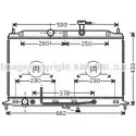 Радиатор охлаждения двигателя AVA QUALITY COOLING Kia Rio 2 (JB) 2005 – 2011 KA2152 0WA F3W TUL6V
