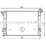 Радиатор охлаждения двигателя AVA QUALITY COOLING KA2238 4045385198146 2023614 B 9G0P