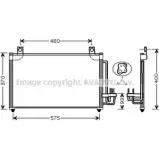 Радиатор кондиционера AVA QUALITY COOLING Kia Rio 4045385051847 KA5031 0SE 19Z1