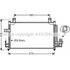 Радиатор кондиционера AVA QUALITY COOLING 2023651 D DU0A KA5068D 4045385206537