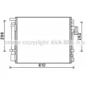 Радиатор кондиционера AVA QUALITY COOLING NQAI0O2 FI R9IBN KA5149D 2023672