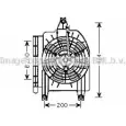Вентилятор радиатора двигателя AVA QUALITY COOLING 49T TO4 7HK9HX3 KA7514 Kia Rio 1 (DC) Универсал 1.3 82 л.с. 2000 – 2005