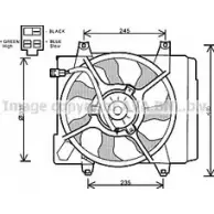 Вентилятор радиатора AVA QUALITY COOLING 4045385163267 1R2 7C KA7521 2023741