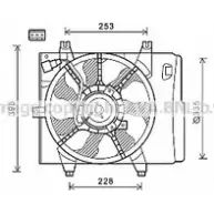 Вентилятор радиатора AVA QUALITY COOLING 4045385174201 2C 94WVI 2023746 KA7526