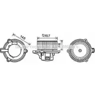 Моторчик вентилятора печки AVA QUALITY COOLING Kia Sorento (JC, BL) 1 Кроссовер 2.5 CRDi 140 л.с. 2002 – 2025 KA8250 4045385199891 LWEG K