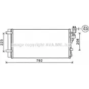Радиатор кондиционера AVA QUALITY COOLING KAA5148D 4045385208548 Kia Magentis HC9 V73