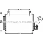 Радиатор кондиционера AVA QUALITY COOLING 2023821 AJCMN0M PURXB U KAA5204D