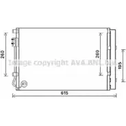 Радиатор кондиционера AVA QUALITY COOLING 4ZG 21H 4045385215898 2023822 KAA5280D