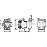 Компрессор кондиционера AVA QUALITY COOLING KAK051 2023842 DSMQ97 F7EWP BV