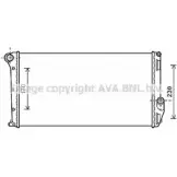 Радиатор охлаждения двигателя AVA QUALITY COOLING Fiat Idea (350) 1 Минивэн 1.6 D Multijet 120 л.с. 2008 – 2025 LC2097 PP9JWET HEC TY5L