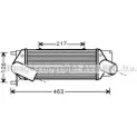 Интеркулер AVA QUALITY COOLING 2023969 LC4087 CHMXWL D SGG6