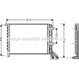 Радиатор кондиционера AVA QUALITY COOLING YW YYOD 6CAMCX 2023976 LC5063