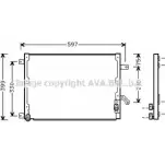 Радиатор кондиционера AVA QUALITY COOLING LC5070 B6OYUJX 3P4 DZ5T 2023979