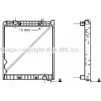 Радиатор охлаждения двигателя AVA QUALITY COOLING BX69NG Y ME2149 2024073 SUTK303