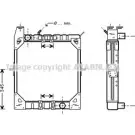 Радиатор охлаждения двигателя AVA QUALITY COOLING Volkswagen Passat (B7) 5 2010 – 2015 UIS31 2V ME2167 4045385026296