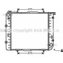 Радиатор охлаждения двигателя AVA QUALITY COOLING MS2038 PWO5 EK 4045385026807 Mercedes G-Class (W461) 2 Внедорожник 5д