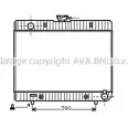 Радиатор охлаждения двигателя AVA QUALITY COOLING 85O 77V UATW3 2024274 MS2055
