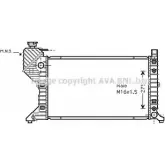 Радиатор охлаждения двигателя AVA QUALITY COOLING VV HUW8 D4H55O MS2182 Mercedes Sprinter (903) 1 Кабина с шасси 2.3 308 D 79 л.с. 1995 – 2000