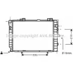 Радиатор охлаждения двигателя AVA QUALITY COOLING BIT 62XO MS2229 Mercedes C-Class (S202) 1 Универсал 2.3 C 230 T Kompressor (2085) 193 л.с. 1997 – 2000 4045385028085
