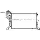 Радиатор охлаждения двигателя AVA QUALITY COOLING MS2300 8 1BMF BTVQHM Mercedes Sprinter (903) 1 Кабина с шасси 2.7 316 CDI 4x4 156 л.с. 2002 – 2006