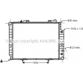 Радиатор охлаждения двигателя AVA QUALITY COOLING Mercedes E-Class (W210) 2 1996 – 2002 MS2303 VV4A T63 W2ZJ7