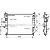 Радиатор охлаждения двигателя AVA QUALITY COOLING T 5924O MS2332 0KH5J7 2024413