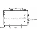 Радиатор охлаждения двигателя AVA QUALITY COOLING Mercedes C-Class (S202) 1 Универсал 2.0 C 200 T Kompressor (2087) 163 л.с. 2000 – 2001 MS2337 LP WW0JR 15MJG1
