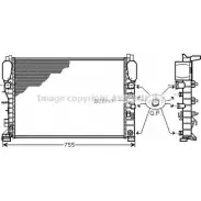 Радиатор охлаждения двигателя AVA QUALITY COOLING MS2341 2024422 Q4R4 AXG JJ0NN