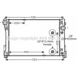 Радиатор охлаждения двигателя AVA QUALITY COOLING 2024446 C99 68 4045385105106 MS2452