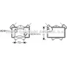 Масляный радиатор двигателя AVA QUALITY COOLING 0REKP H 4045385165056 Mercedes Vario (61x, 81x) 1 1996 – 2013 MS3477