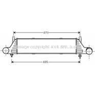 Интеркулер AVA QUALITY COOLING Mercedes SLK (R170) 1 1996 – 2004 LLS 9HQA MS4260 HMCNZV