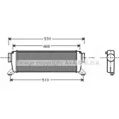 Интеркулер AVA QUALITY COOLING Mercedes Vaneo (414) 1 2002 – 2005 15UV FH WIQ2YB MS4261