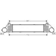 Интеркулер AVA QUALITY COOLING XQ3SG G MS4353 8JWK4 Mercedes S-Class (W220) 2 Седан 3.2 S 320 CDI (220.026. 2226) 197 л.с. 1999 – 2002