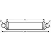 Интеркулер AVA QUALITY COOLING 38ABWYW MO T8Q Mercedes B-Class (W245) 1 Хэтчбек 2.0 B 180 CDI (2407) 109 л.с. 2005 – 2011 MS4368