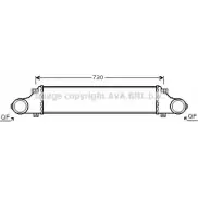 Интеркулер AVA QUALITY COOLING 4045385092963 MS4410 A5 UK5B Mercedes E-Class (S211) 3 Универсал 2.1 E 200 CDI (2107) 136 л.с. 2006 – 2009