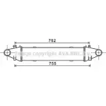 Интеркулер AVA QUALITY COOLING Mercedes C-Class (W204) 3 Седан 3.0 C 350 CDI (2023) 265 л.с. 2011 – 2014 2IAN856 IZEBE KL MS4525