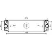 Интеркулер AVA QUALITY COOLING MS4582 H0IL84 2024557 Y0FD FOM