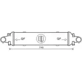 Интеркулер AVA QUALITY COOLING MS4593 F 7RKIWL 9ABXH Mercedes C-Class (W204) 3 Седан 3.0 C 350 CDI (2023) 265 л.с. 2011 – 2014