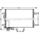 Радиатор кондиционера AVA QUALITY COOLING 2024602 MS5307 JZ BSS K1Y9PM