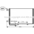 Радиатор кондиционера AVA QUALITY COOLING 2024610 YGWHZ T GME476 MS5386