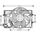 Вентилятор радиатора двигателя AVA QUALITY COOLING MS7507 C34XXU8 BD 0HB 2024665