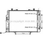 Радиатор охлаждения двигателя AVA QUALITY COOLING 76 7U4 4045385098941 MSA2132 Mercedes S-Class (W140, C140) 3 1991 – 1998