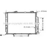 Радиатор охлаждения двигателя AVA QUALITY COOLING Mercedes E-Class (W210) 2 Седан 3.0 E 300 Turbo D (225) 177 л.с. 1996 – 1999 ZGCF2R S MSA2228 4045385099122