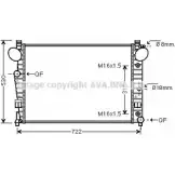 Радиатор охлаждения двигателя AVA QUALITY COOLING MSA2301 4045385107612 Mercedes S-Class IE 0DGGF