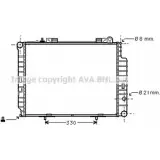 Радиатор охлаждения двигателя AVA QUALITY COOLING MSA2302 4045385167722 MYP 6XO Mercedes E-Class (S210) 2 Универсал 2.5 E 250 T Turbo D (215) 150 л.с. 1997 – 1999