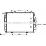 Радиатор охлаждения двигателя AVA QUALITY COOLING 4045385211968 V UZ3AXV Mercedes C-Class (S202) 1 Универсал 2.0 C 200 T Kompressor (2087) 163 л.с. 2000 – 2001 MSA2337