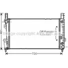 Радиатор охлаждения двигателя AVA QUALITY COOLING AOJA8 0 4045385108541 MSA2364 Mercedes B-Class