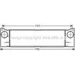 Интеркулер AVA QUALITY COOLING MSA4370 4045385186594 2024840 UW I85